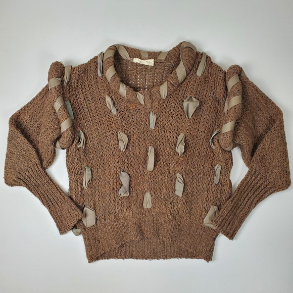 Vintage Mary Farrin browb chunky knit sweater - Picture 2 of 12